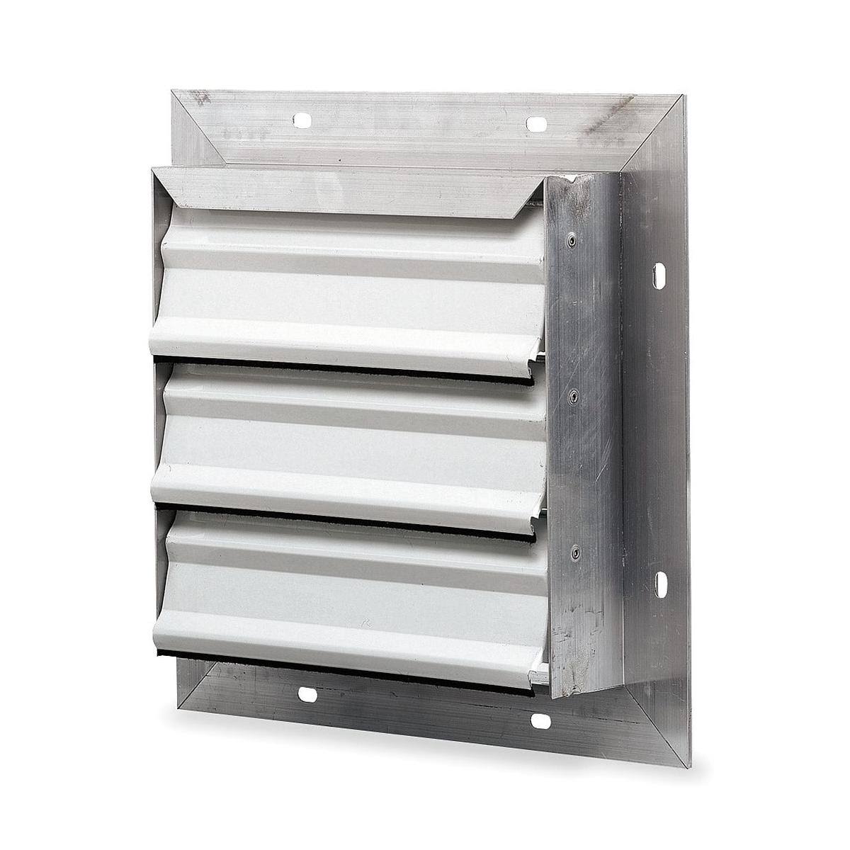 Dayton 4c555 10x22 Backdraft Damper/Wall SHUTTER, 10-1/2x22x10-1/2x22 Opening XPN8_L4QIA42