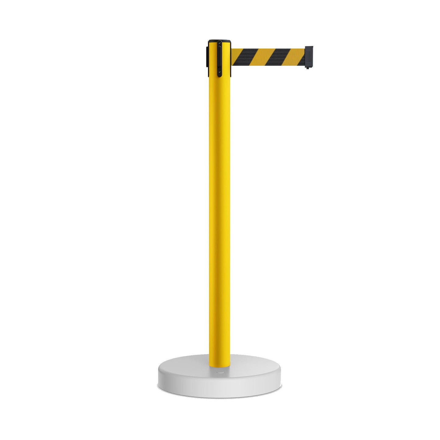 CCW Series WFBB-100 Stanchion Belt Barrier Water Fillable Base Yellow PVC Plastic Post with 11 Foot Belt by Crowd Control Wareho FRO7_B0TIF51