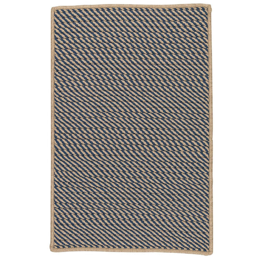 Colonial Mills IM53R024X048S 2 x 4 ft. Point Prim Braided Rug, Blue QCE2_F1ASZ14