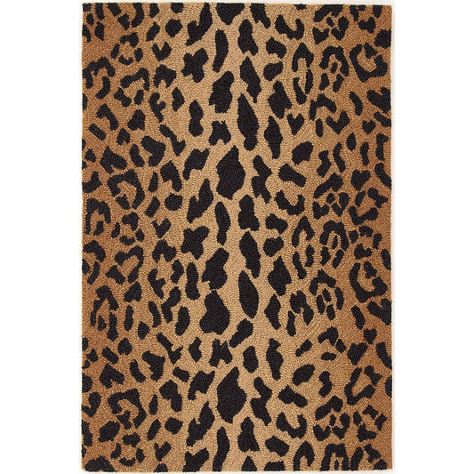 Dash Albert Leopard Wool Micro Hooked Rug 4x6 - Hooked TEY1_O2OPL63