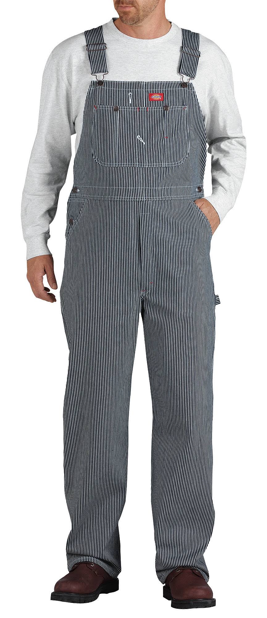 Dickies Mens Hickory Stripe Bib Overalls GFJ3_Z0QFI64