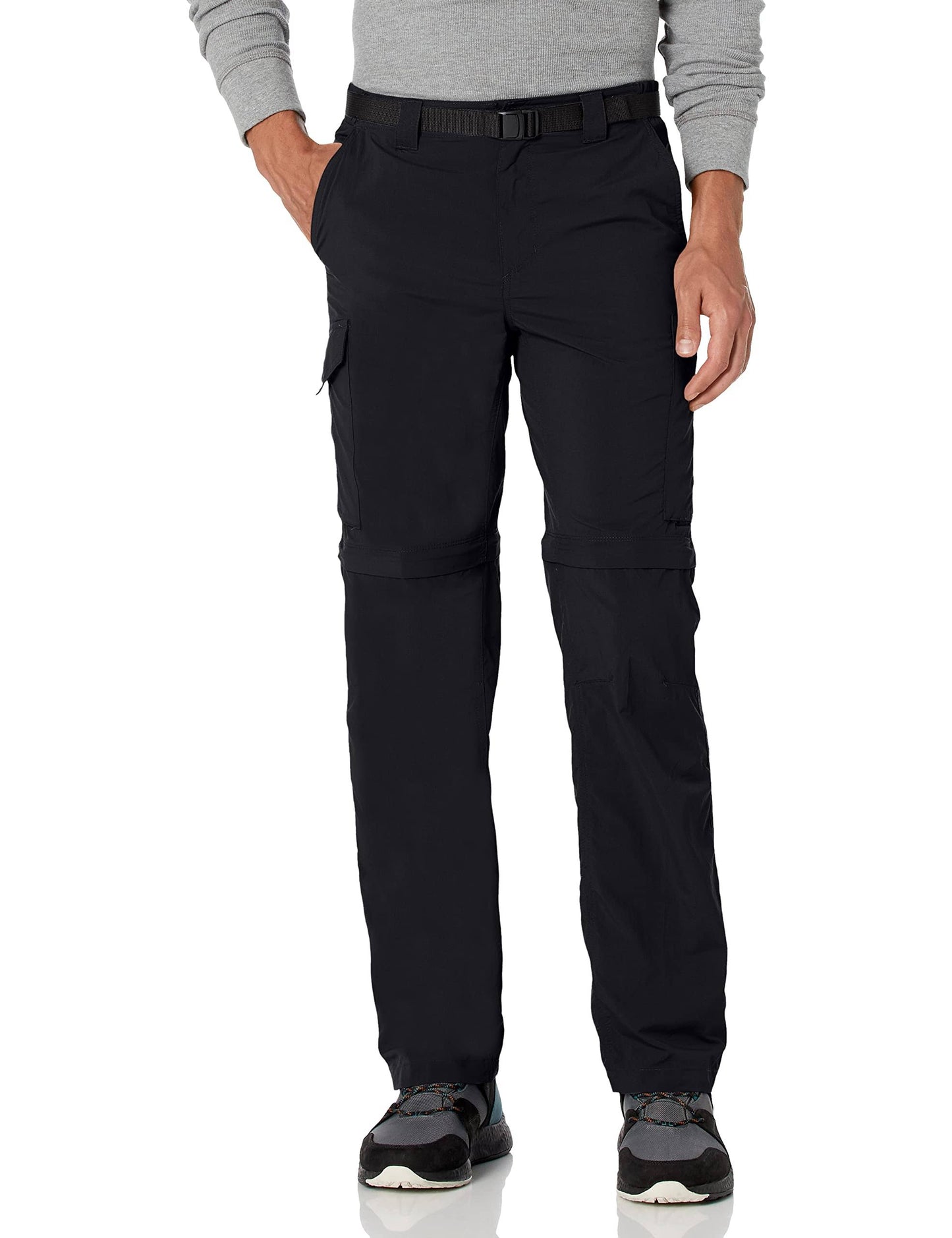 Columbia Big Tall Silver Ridge Convertible Pant Mens Workout Black : 52 32 FND7_W0SUG35