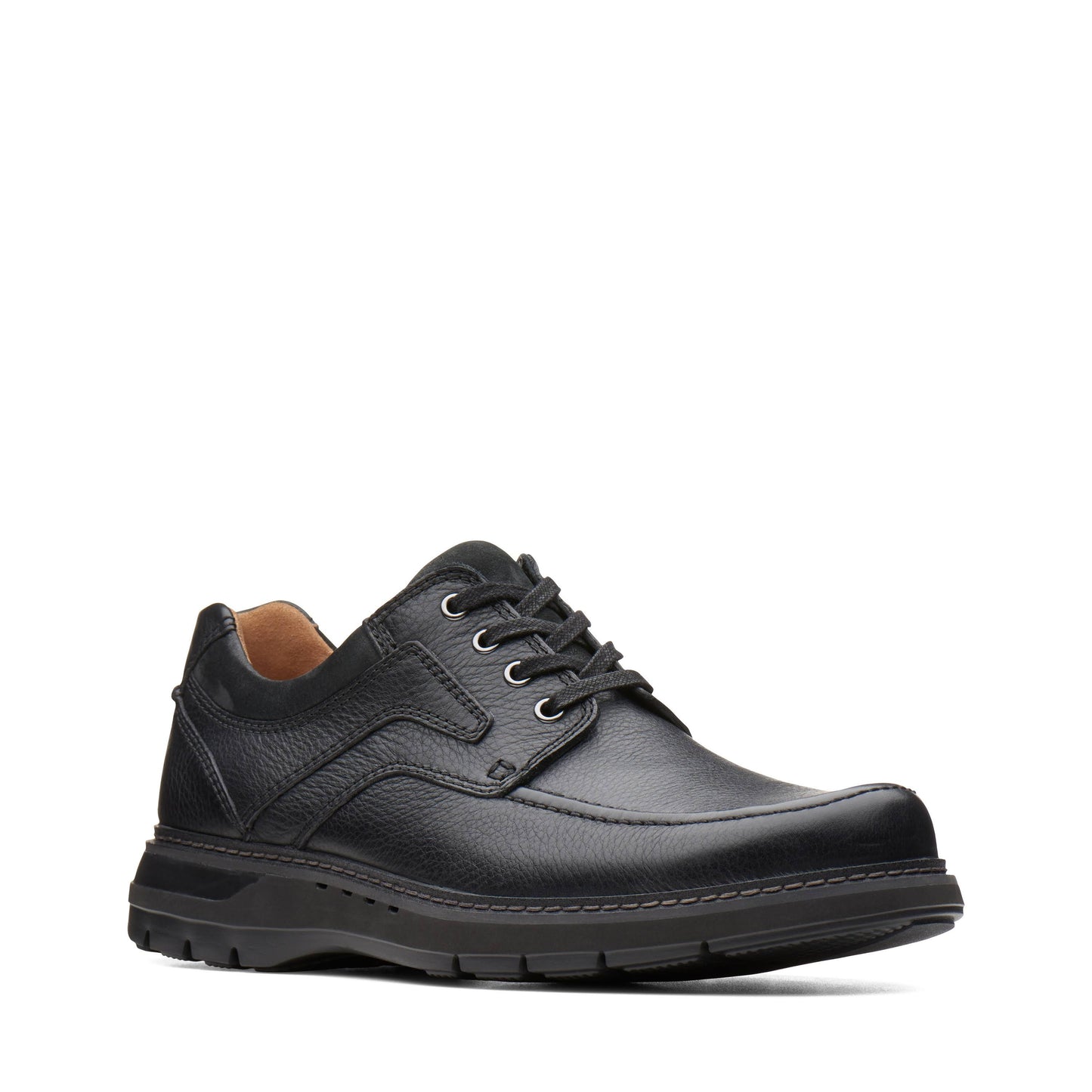 Clarks Mens Un Ramble Lace, Black Leather Size: 9.5 W EJW9_K5DGC74