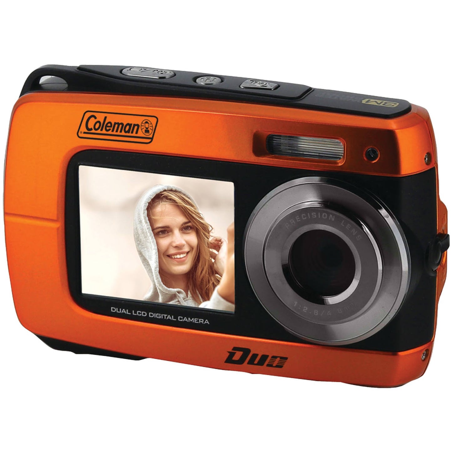 Coleman 18.0-Megapixel Duo 2v8wp Dual-Screen Waterproof HD Digital Camera (Orange) KGF1_L5VHB28