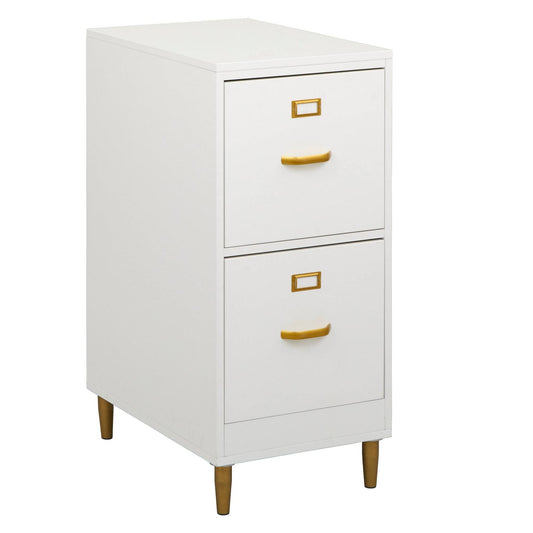 Dixie 2 Drawer Filing Cabinet White - Buylateral DDJ9_O9MHH54