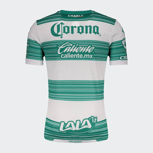 Charly Mens Santos Laguna 20/21 Home Jersey Green/White S JOU5_J5IOM33