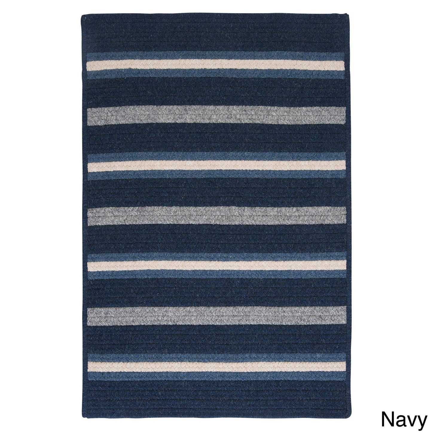 Colonial Mills Sterling Braided Reversible Rug USA Made - 3& x 5&, Color: Navy ITJ4_C3CBO31