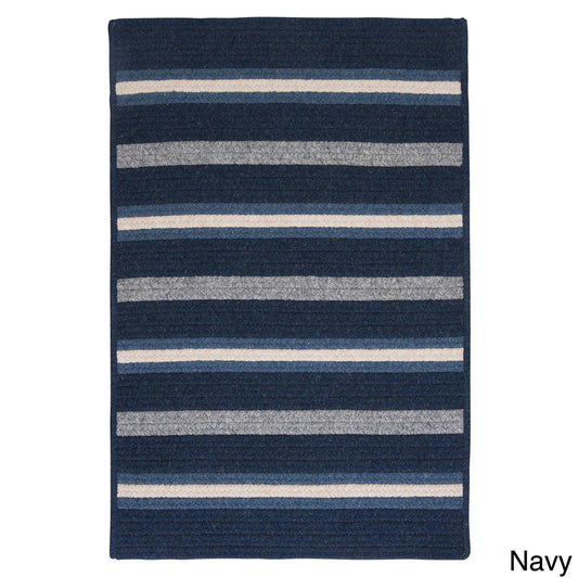 Colonial Mills Sterling Braided Reversible Rug USA Made - 3& x 5&, Color: Navy ITJ4_C3CBO31