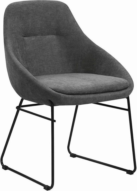 Coaster Grey Upholstered Dining Chair QTI0_D8AKX00