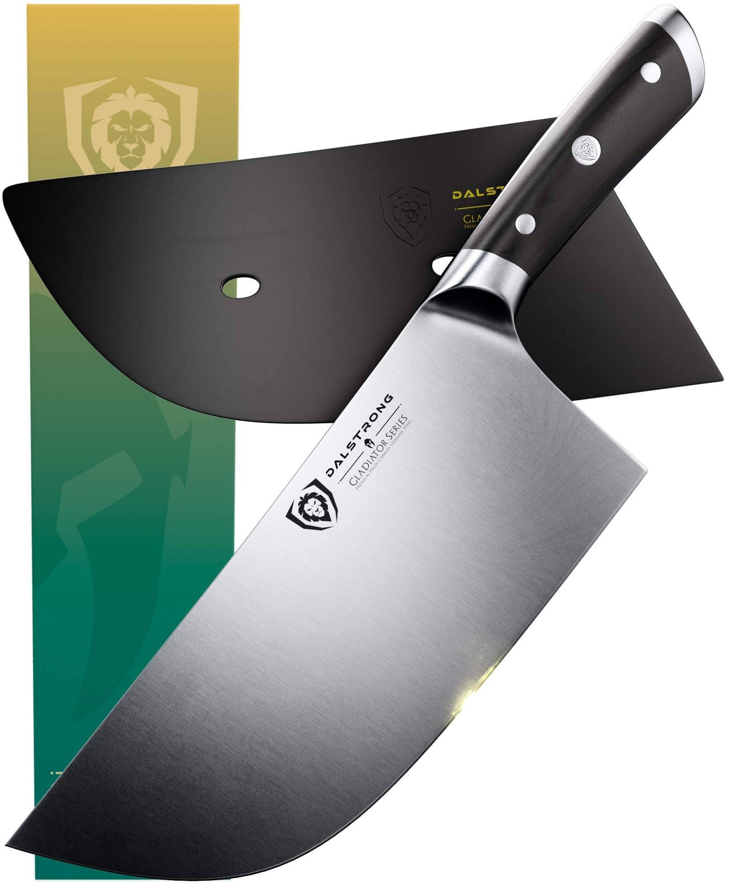 DALSTRONG Cleaver Butcher Knife - Gladiator Series - The Ravenger - German HC Steel - 9 - Guard - Heavy Duty PIA2_P7ROC42