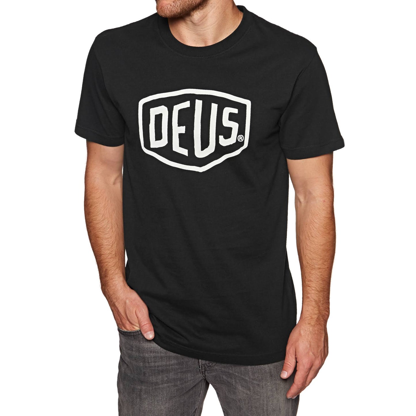 Deus EX Machina Shield Mens T Shirt - Black GNR4_J9ZGW78