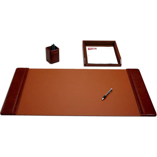 Dacasso Leather Desk Set 3-Piece Mocha UJP2_B2QES89