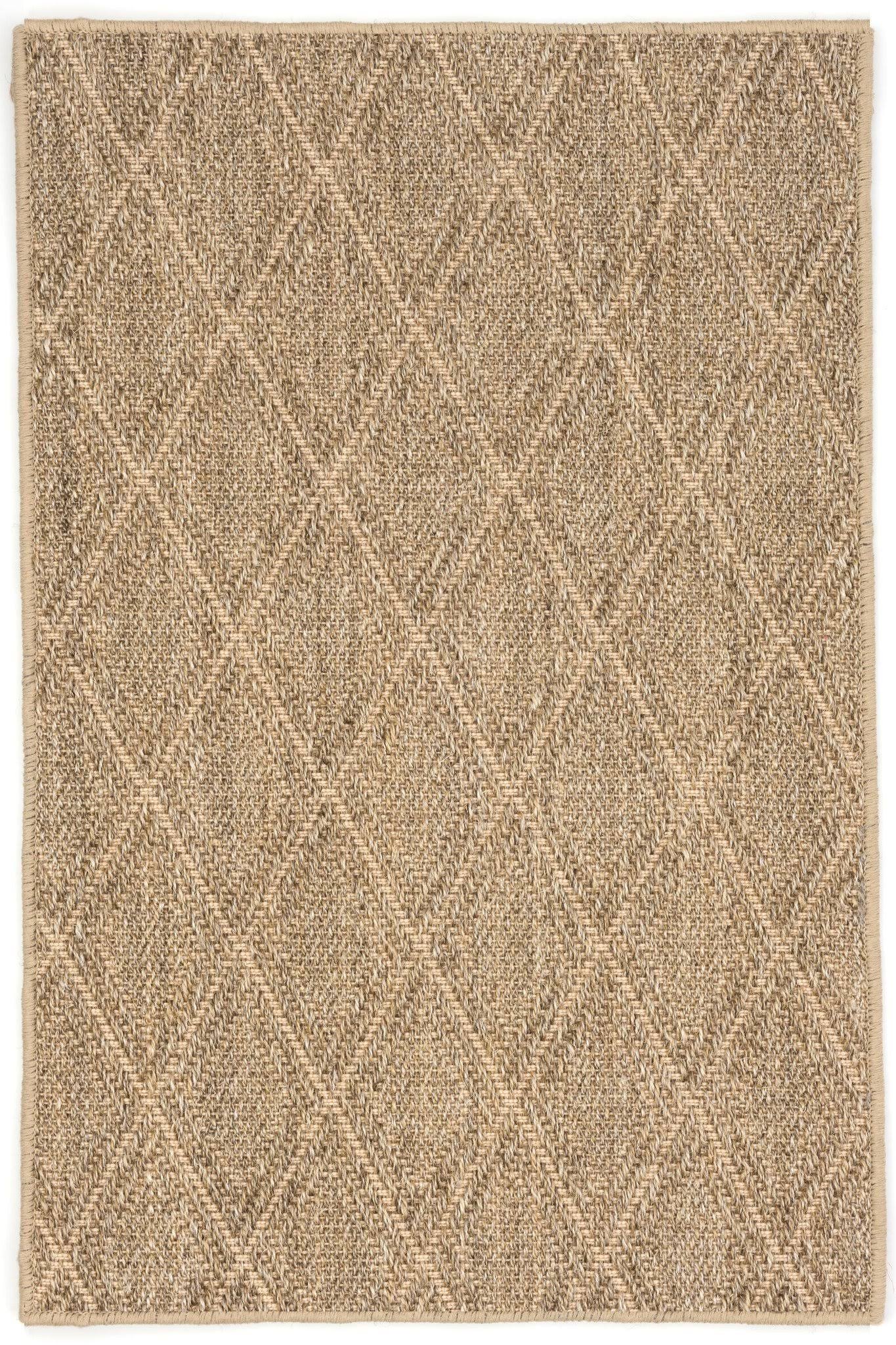 Dash Albert Diamond Natural Sisal Woven Rug 5ft x 8ft NLM4_H9BTG47