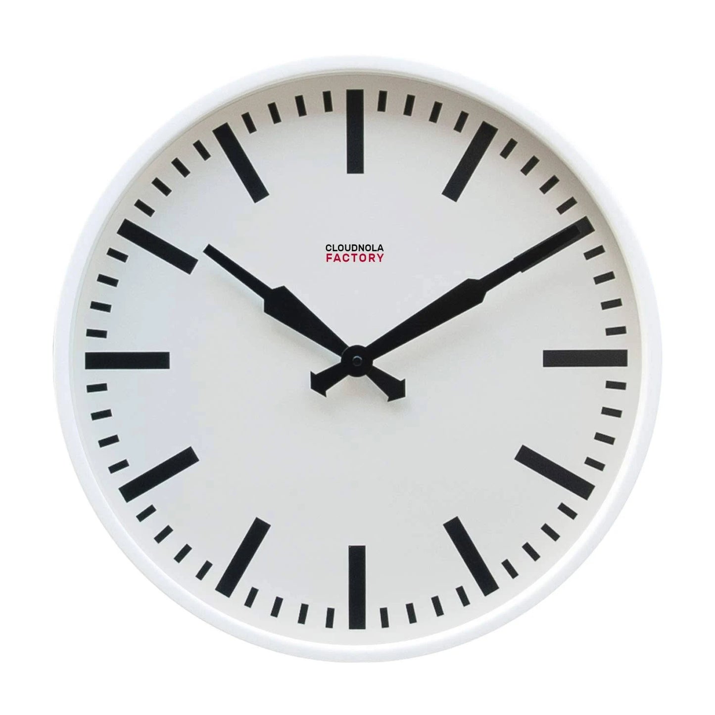 Cloudnola Factory Station Wall Clock, White FXM3_Y8KXA16