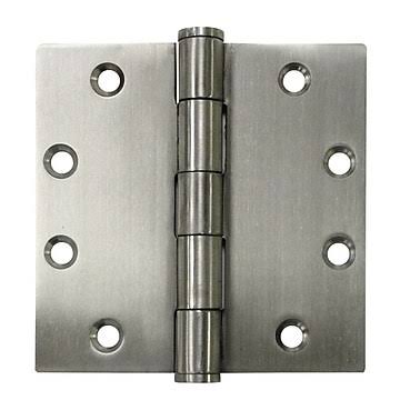 Deltana 4.5 H x 4.5 W Butt/Ball Bearing Single Door HINGE; Brushed Chrome S45U26D KYD9_K8SOB23