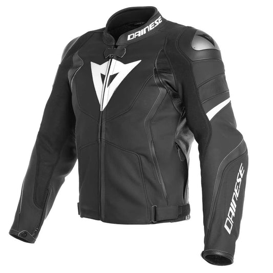 Dainese Avro 4 Leather Jacket Black/White 46 DKP6_O8TRW78