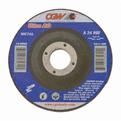 CGW 36249 Flat Depressed Center Wheel, 9 in Dia x 1/8 in THK, 5/8-11, OXV4_R0JSX89