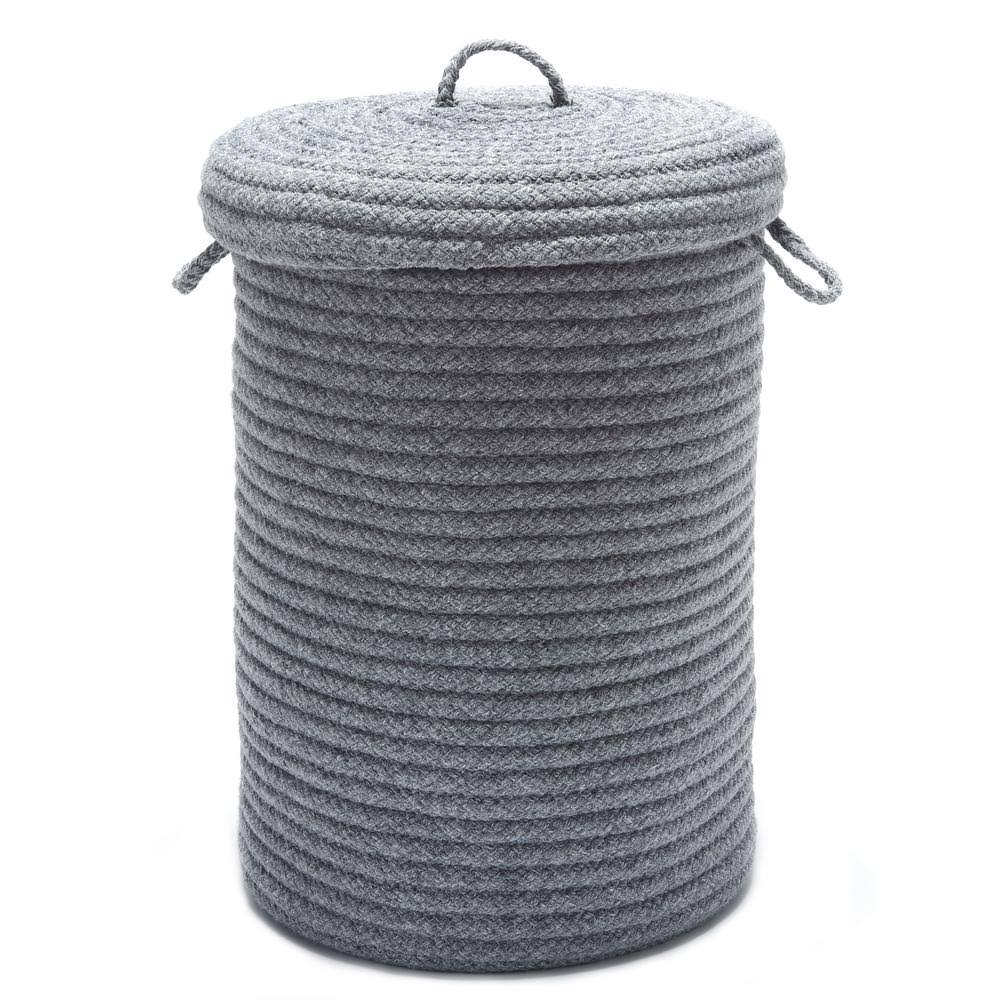 Colonial Mills 16 in. x 16 in. x 24 in. Light Gray Blended Wool Hamper VRX0_U0HXJ23