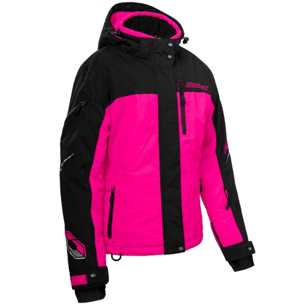 Castle x Womens Powder G3 Snowmobile Jacket Pink Glo-Black XL EZS9_Y6YPQ59