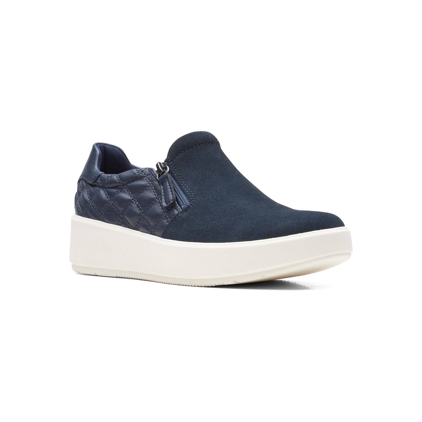 Clarks Layton Step Womens Shoes Navy Combi : 7.5 D - Wide ZNU4_M8FOE03