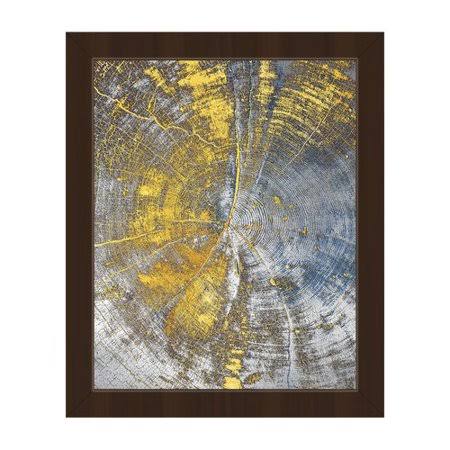 Click Wall Art Yellow Blue Wood Framed Graphic Art QUW5_E3LFA42