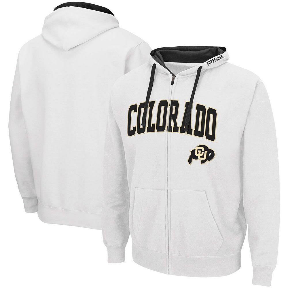 Colosseum Colorado Buffaloes White Arch Logo 2.0 Full-Zip Hoodie Size: Small FVL1_Q7AKM79