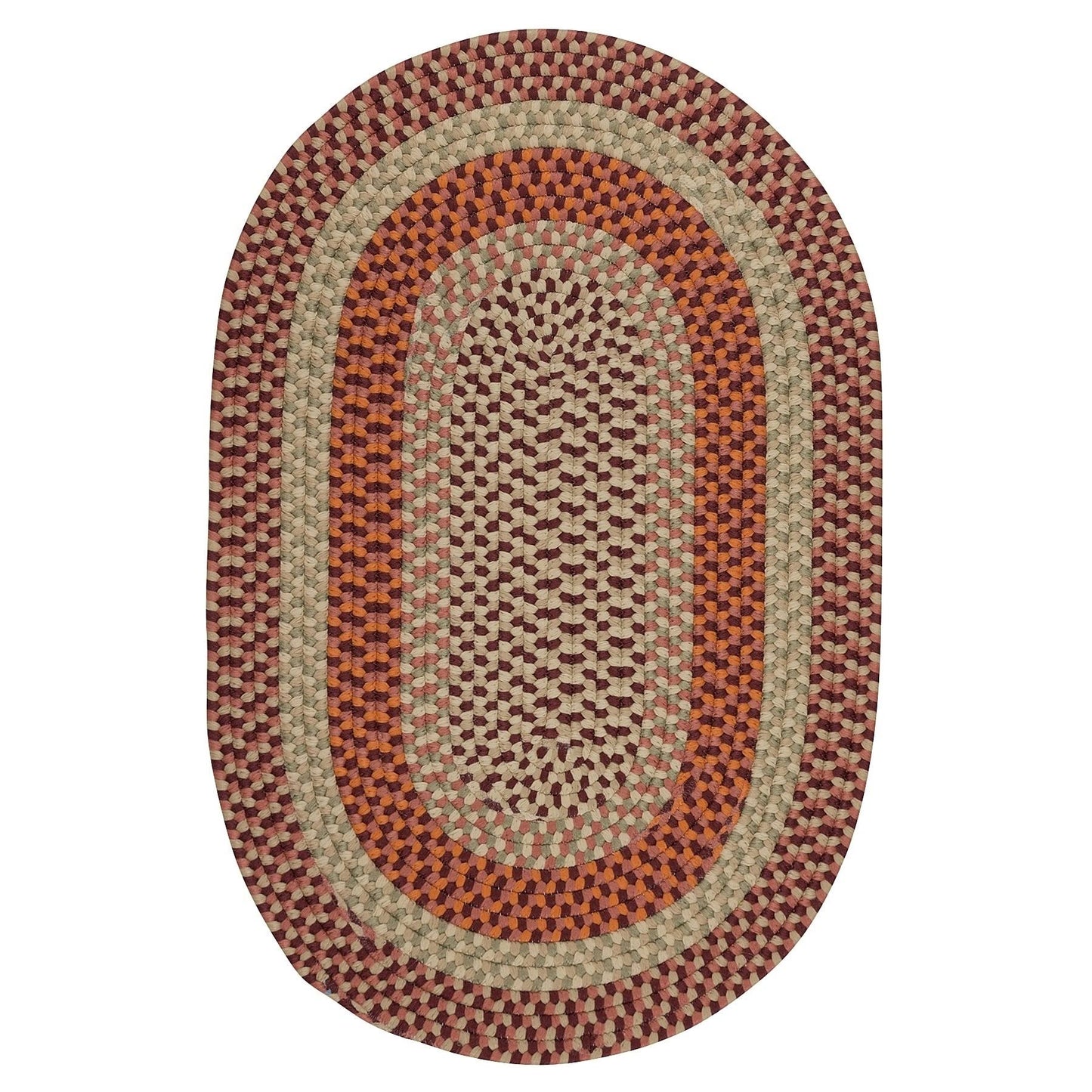 Colonial Mills New Age Farmhouse Lakeside Multi Area Rug Rusted Multi 5& x 8& Oval 5& x 8& Outdoor, Indoor JFE7_Q2ESF31