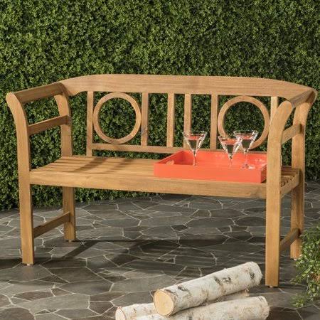 Charlton Home Brinwood 2 Seat Acacia Garden bench; Teak UUQ5_X2WCL74