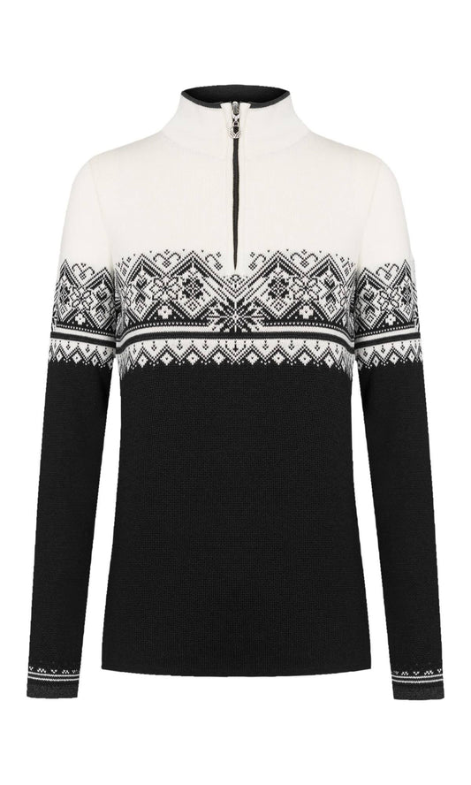 Dale of Norway Moritz Sweater Colorblock-Black, Womens Merino Casual Pullover, Size XL - Color Black - White - Dark Charcoal OGZ3_P1TQV69