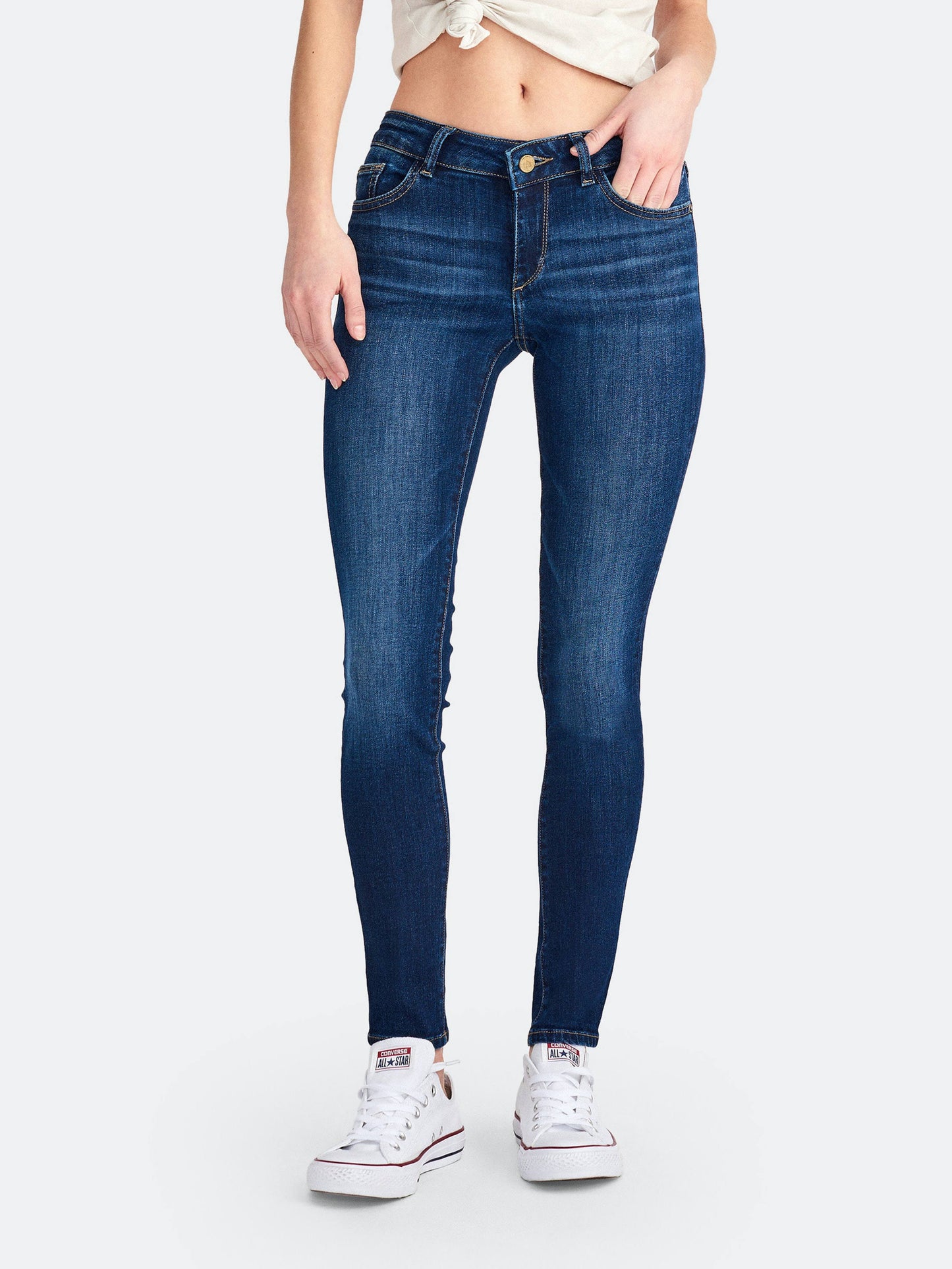 Dl1961 Emma Low Rise Skinny Jeans - Blue 27 NIO7_M5UQA67