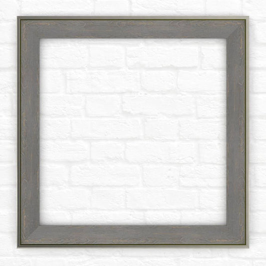 Delta 33 in. x 33 in. (L2) Square Mirror Frame in Weathered Wood FWV4_A4QJJ97