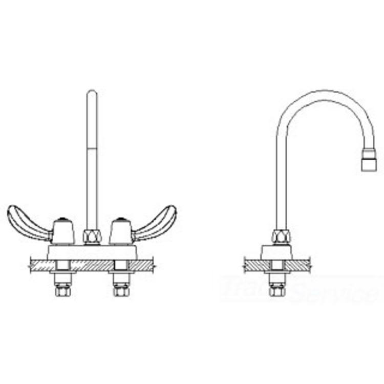 Delta 27C4942-LS Cast Deck-Mount LTD Swing GCV8_J3DRW26