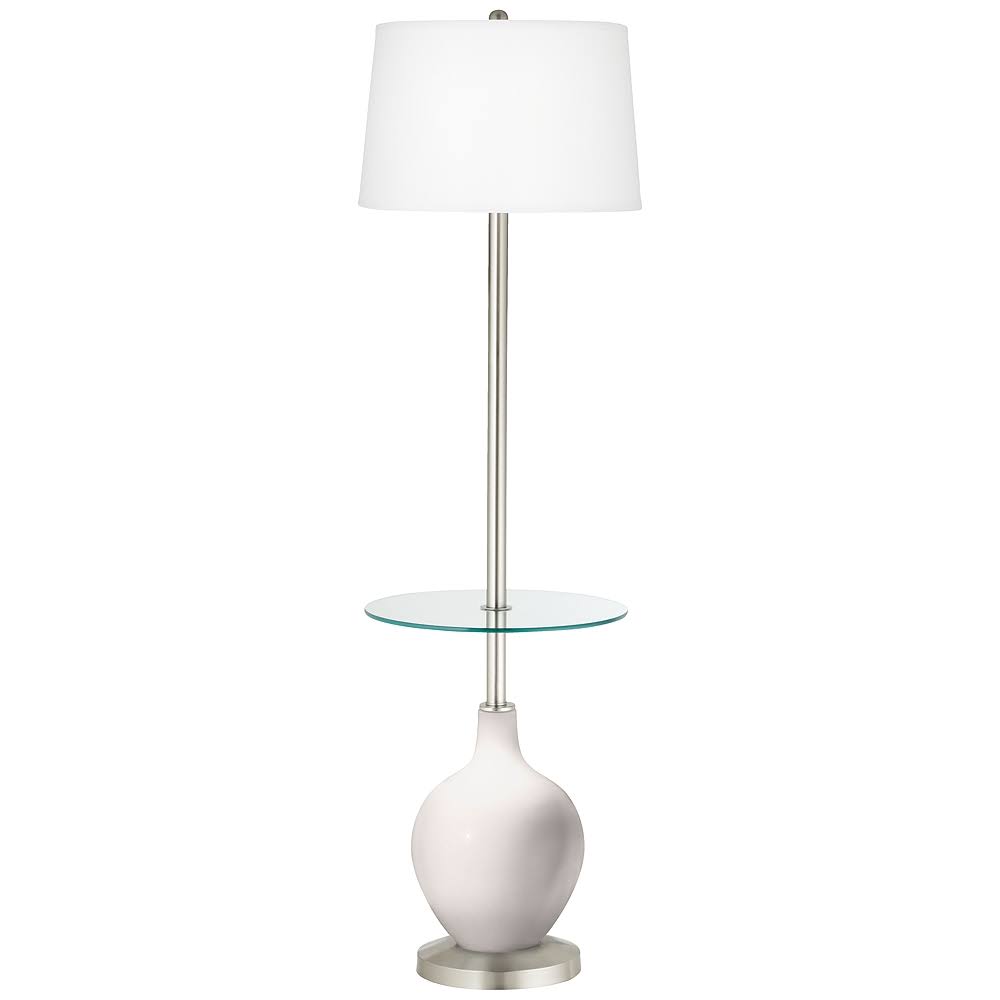 Color + Plus Smart White Ovo Tray Table Floor Lamp NEK4_B7PLP03