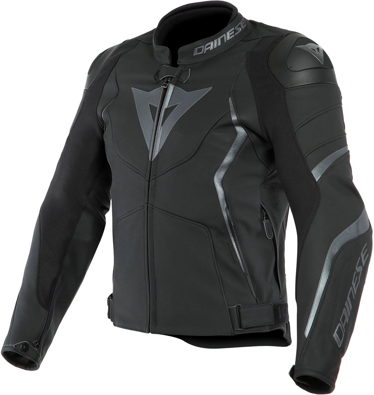 Dainese Avro 4 Motorcycle Leather Jacket Black Grey 60 VBR0_U1OJV56