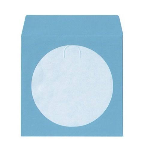 CheckOutStore 5000 Blue Color Paper CD Sleeves with Window Flap CEJ0_M3URP16