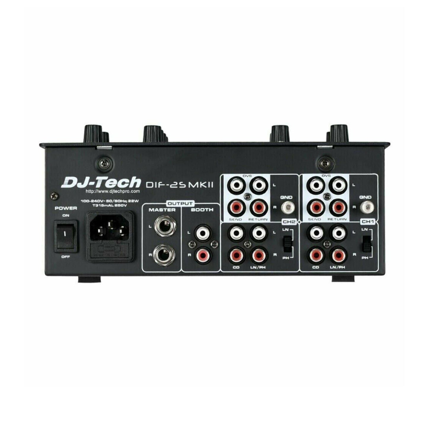 DJ Tech Dif2smkii Djtech Top of The Line Scratch Mixer, Black EHK7_G3FXH55