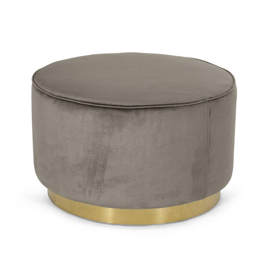 Christopher Knight Home Croton Ottoman, Gray + Gunmetal BDI5_M2DYM01