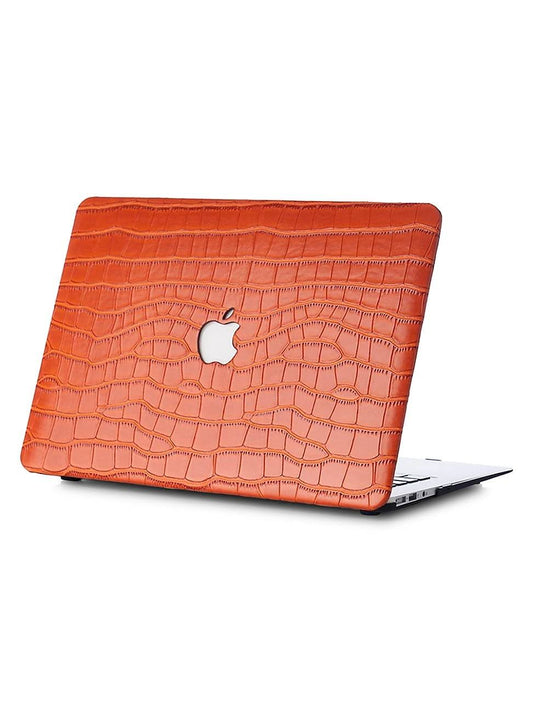 Chic Geeks Faux Crocodile MacBook Case - Mandarin BGT8_Y0STV24