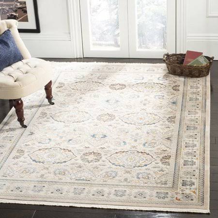 Charlton Home Aisha Ivory/Light Gray Area Rug, Size: Medium Rectangle 6& x 9& CAX8_K6AOQ60