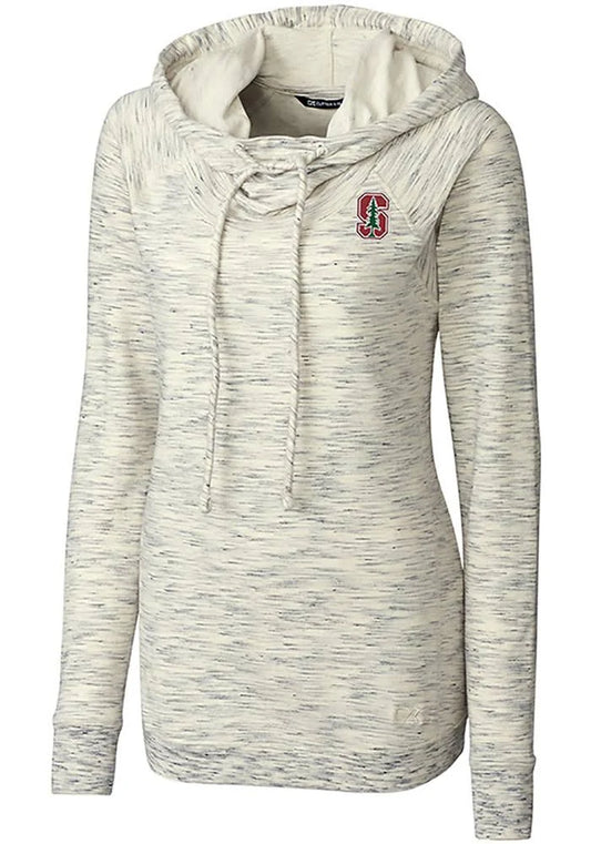 Cutter Buck Womens Stanford Cardinal Tie Breaker Hoodie, White, Size: Medium, Fleece SUN3_X0AOS19