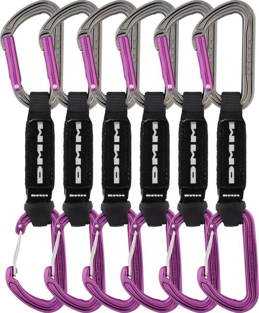 DMM Shadow/Spectre Hybrid Quickdraw 6 Pack - Titanium/Purple - 12 cm TRG1_K8DEB79