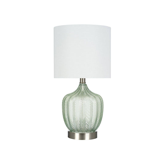 Catalina Lighting Green Glass Accent Lamp T20 JEM1_O9UUL16