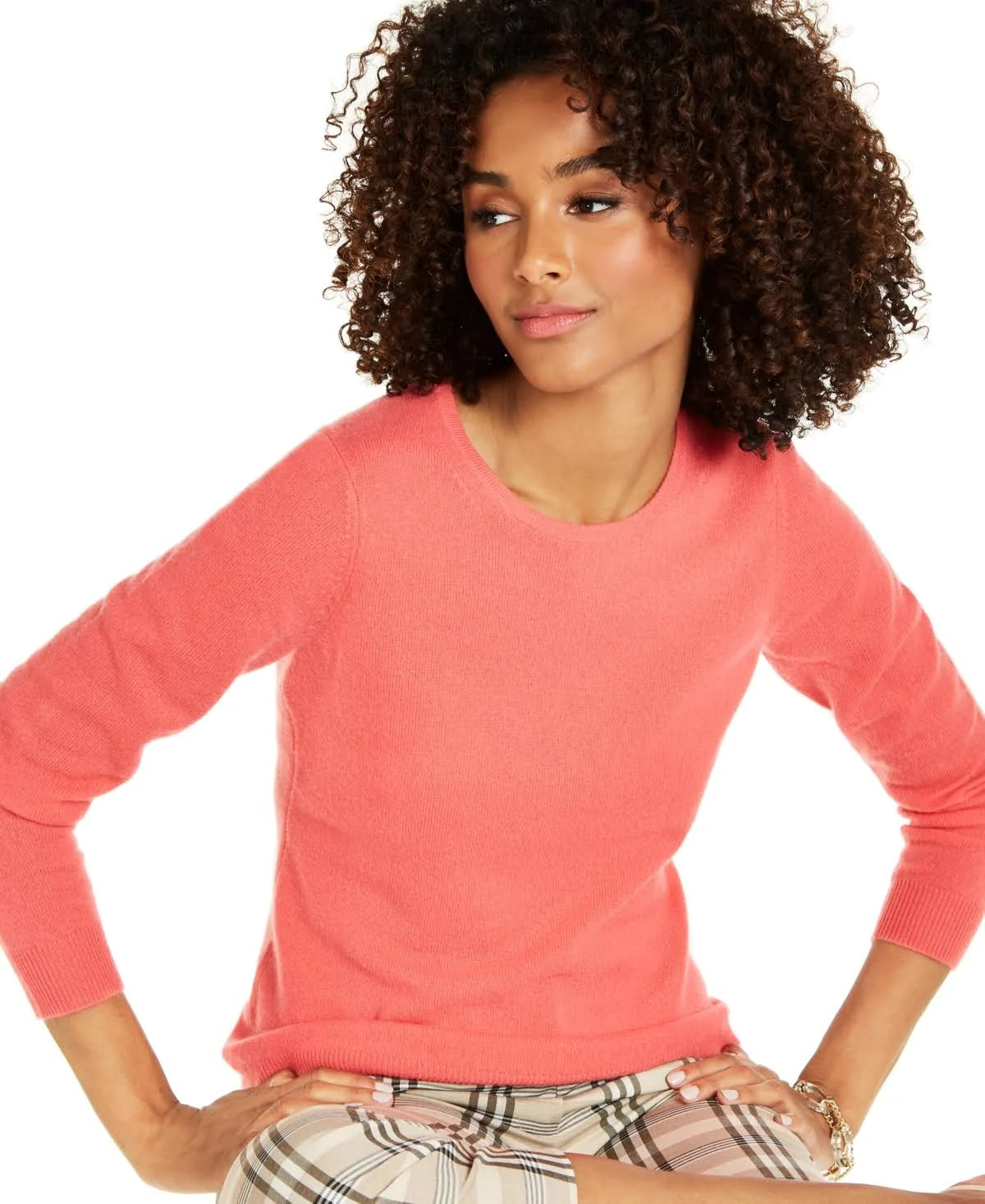 Charter Club Crew-Neck Cashmere Sweater, Created for Macy&s - Gladiola EKN5_W6RWZ63