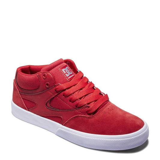 DC Shoes Mens Kalis Vulc Mid Skate Shoes - Athletic Red / 10.5 VZX3_I3ZUW47