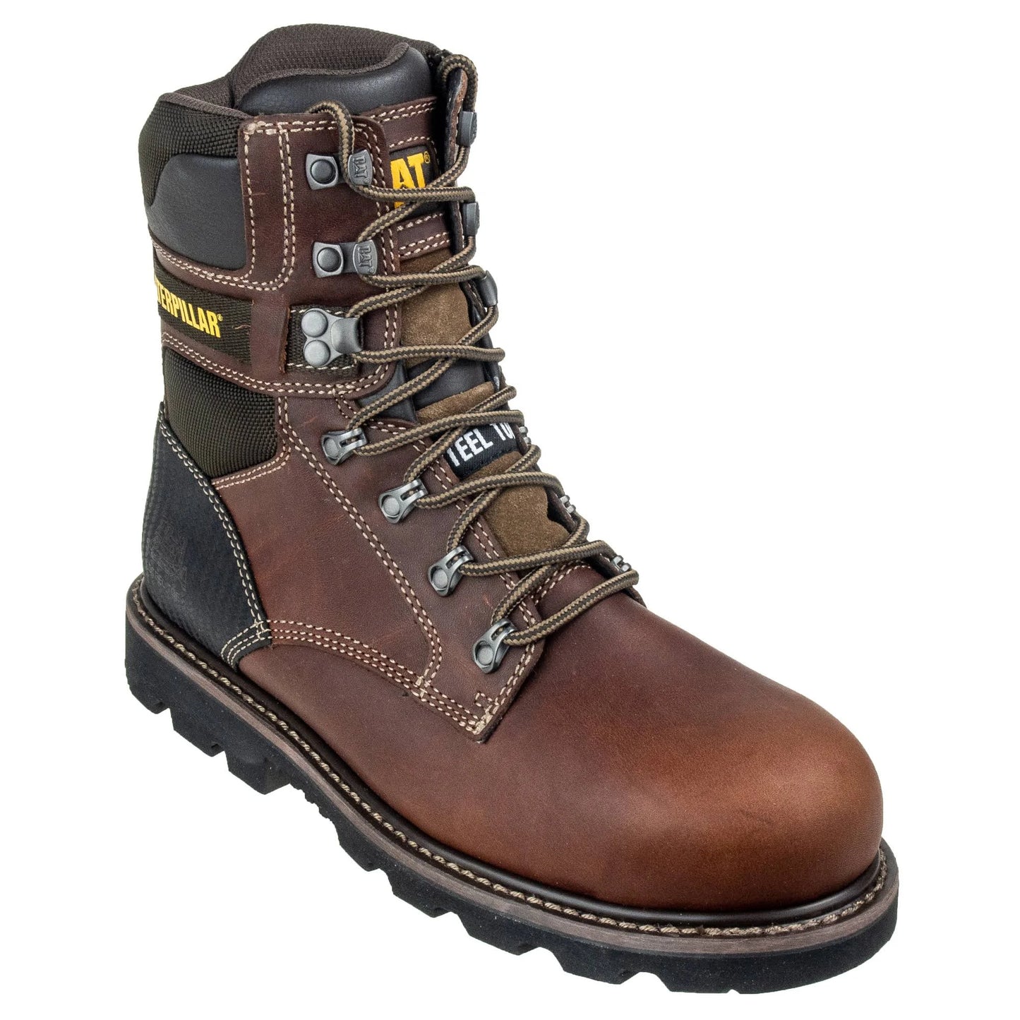 Cat Footwear Indiana 2.0 Steel Toe - Brown 11.5(M) Work Boot, Mens YMC5_M2GIN66