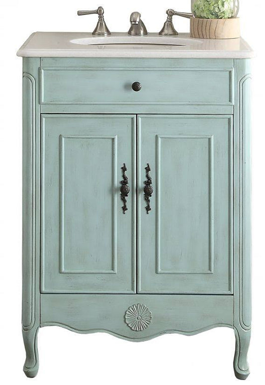 Chans Furniture 838LB 26 inch Cottage Style 2 Doors Daleville Bathroom Sink Vanity DSW5_T0CLU39