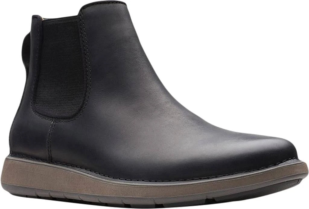 Clarks Mens Un Larvik Up Chelsea Boot, Size: 14, Black Oily Full Grain Leather YOW6_J2TIJ64