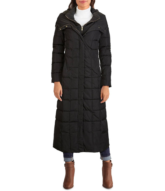 Cole Haan Hooded Down Maxi Puffer Coat - Black Xxs CRT2_Q2DJG83