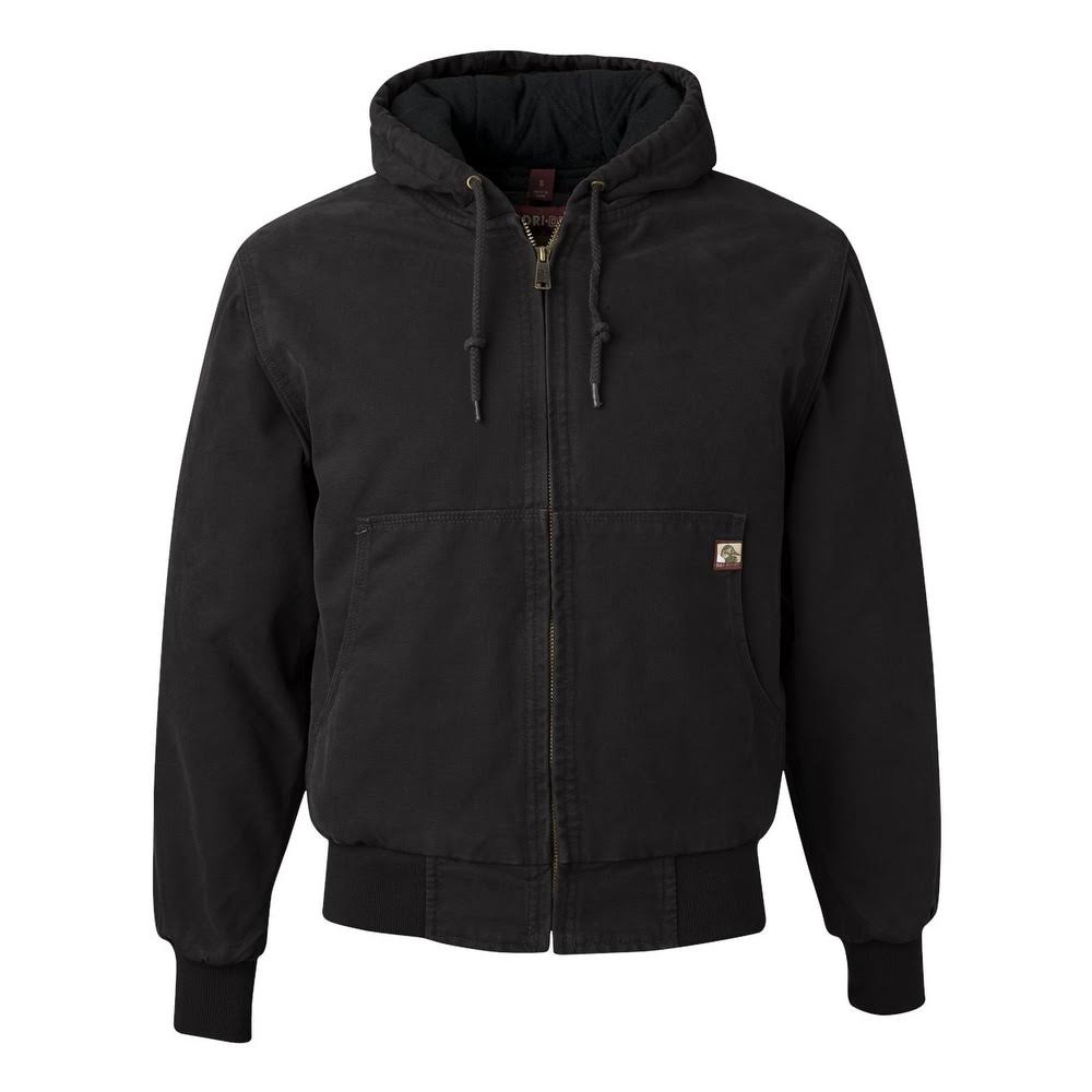 Cheyenne Hooded Boulder Clotha, Jacket with Tricot Quilt Lining - Black - 3XL BDT1_G6SHK86