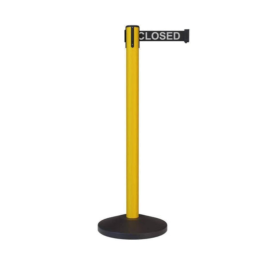 CCW Series RBB-100 Safety Retractable Belt Barrier - 12 ft. Belt by Crowd Control Warehouse IQA4_Z1NQS41